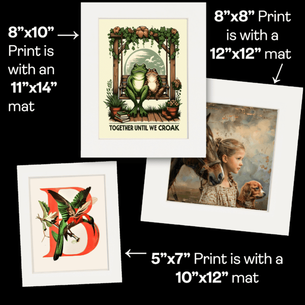 Vintage Bearded Dragon - Animal Still Life Wall Art Prints – 8″x10″ Artwork for 11″x14″ Frame