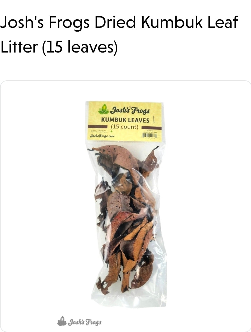 Dried Kumbuk Leaf Litter (15 Leaves)