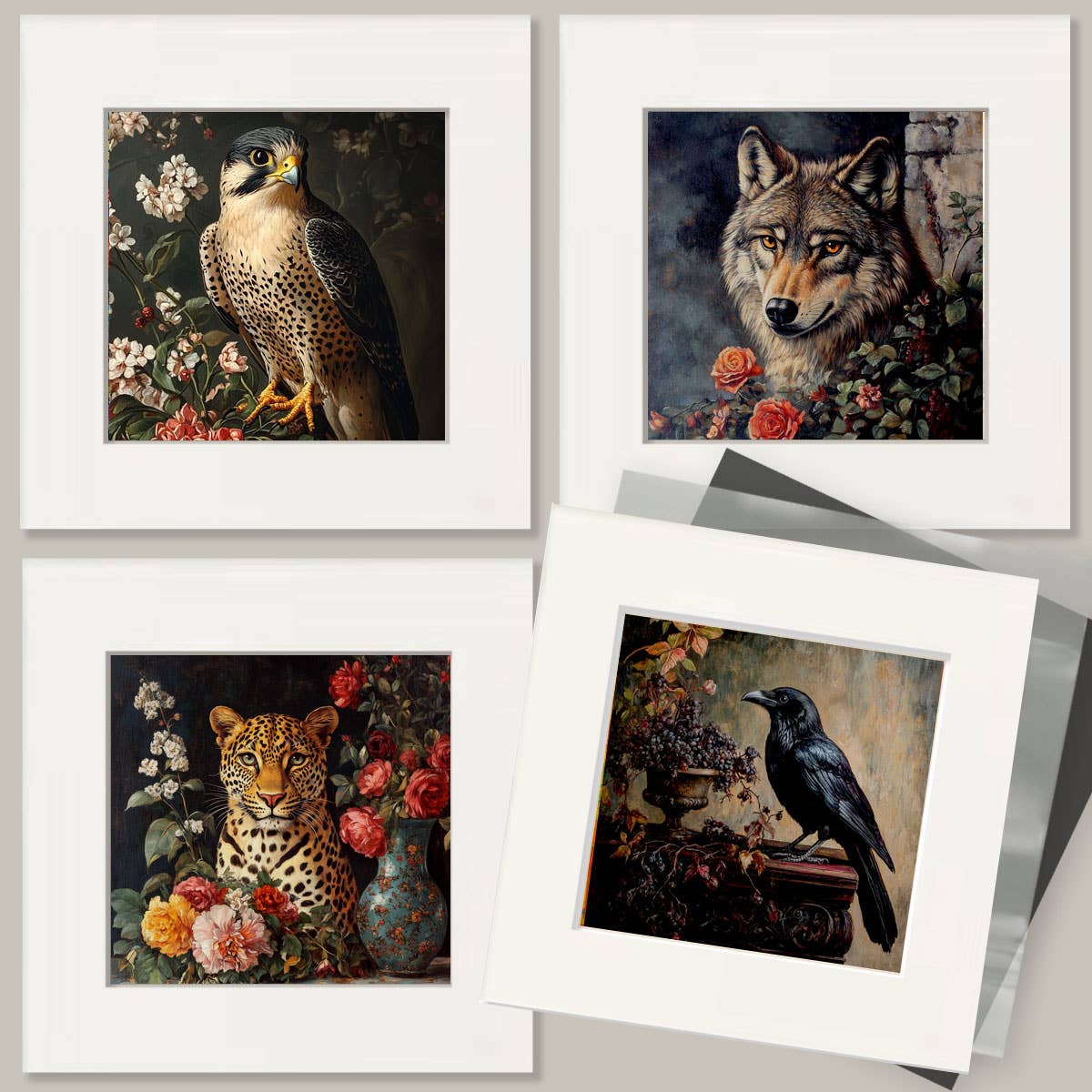 Vintage Bearded Dragon - Animal Still Life Wall Art Prints – 8″x10″ Artwork for 11″x14″ Frame