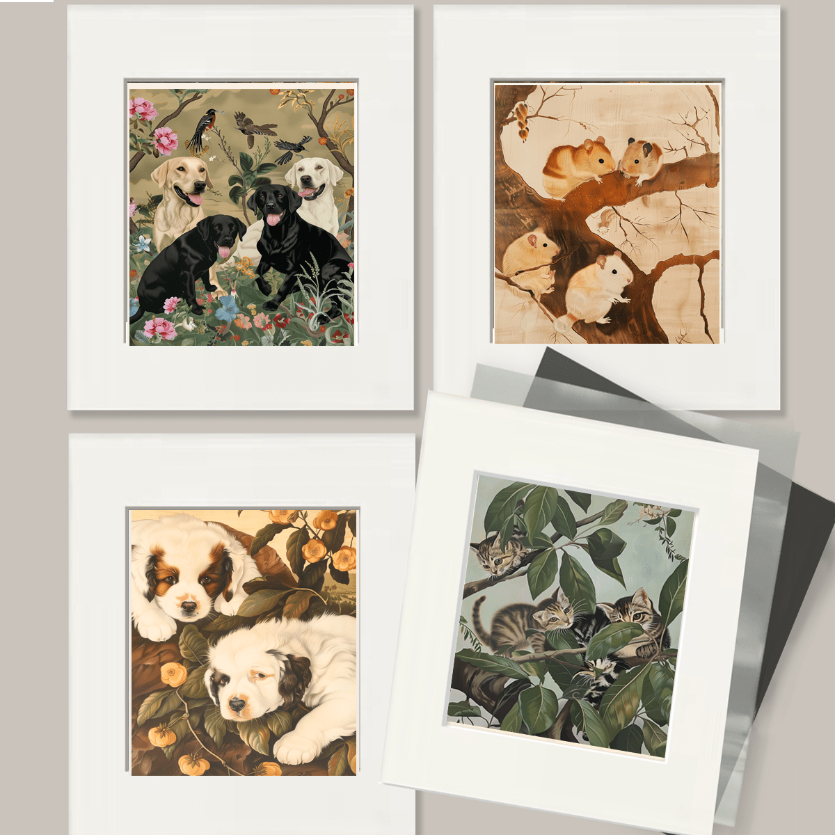 Stylized Bearded Dragon #1 - Pet Modern Art Prints – 8″x10″ Artwork for 11″x14″ Frame