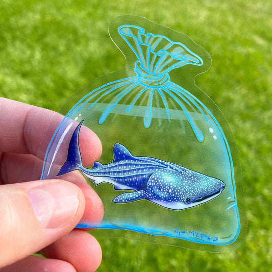 CLEAR STICKER: New Pet Whale Shark