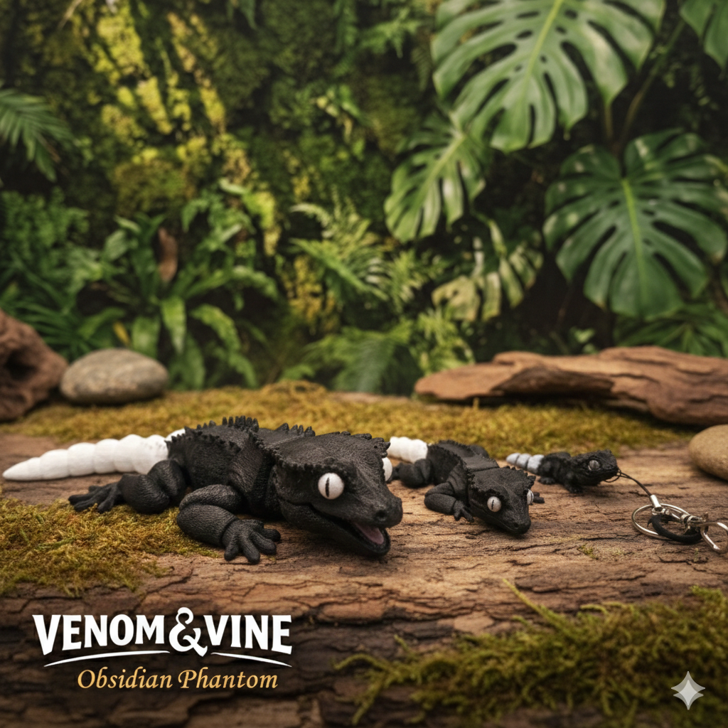 "Obsidian Phantom" (keychain, 6", and 10")