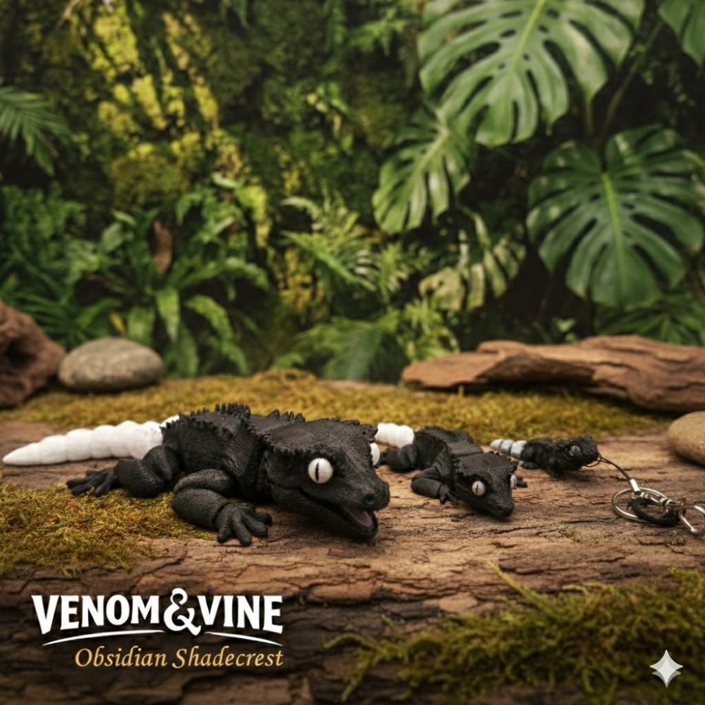 Crested Gecko / "Obsidian Shadecrest"
