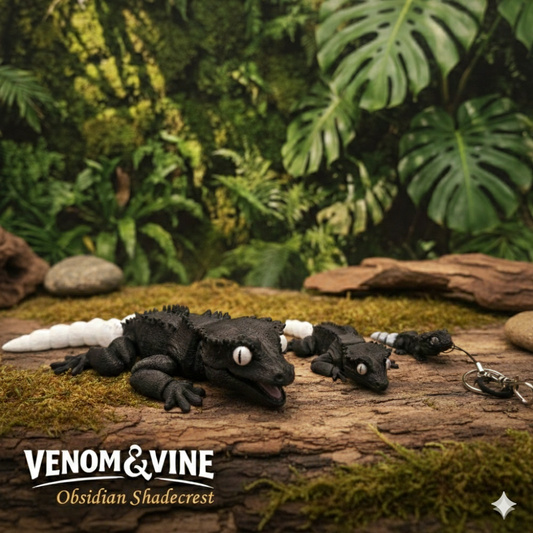 Crested Gecko / "Obsidian Shadecrest"