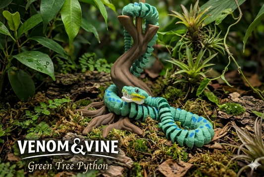 Green Tree Python w/display stand