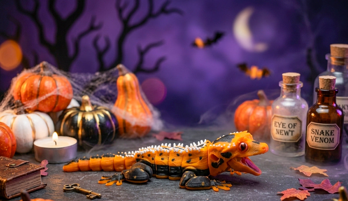 Halloween Harlequin Crested Gecko