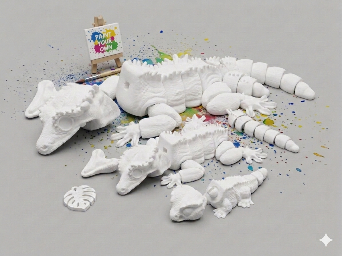 Crested Gecko | Paint Your Own Bundle