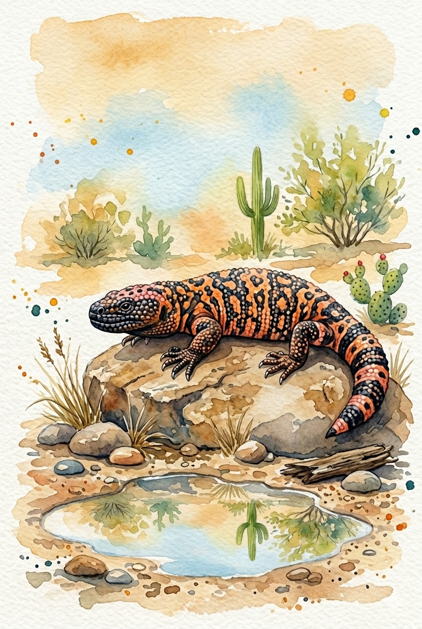 The Watercolor Wildlife Trio